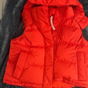 Lululemon Athletica Bright Red Puffer Vest